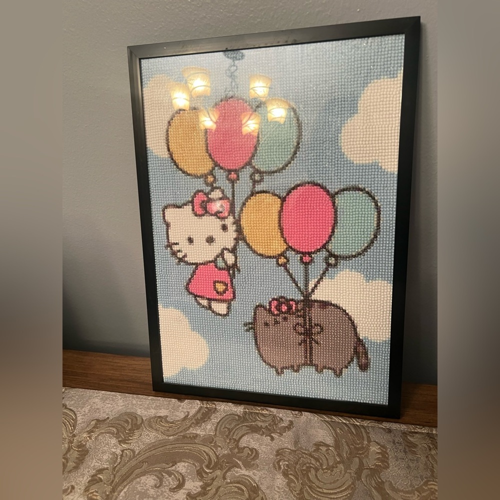 Hello Kitty x Pusheen Diamond Art Framed Picture - Picture 4 of 4
